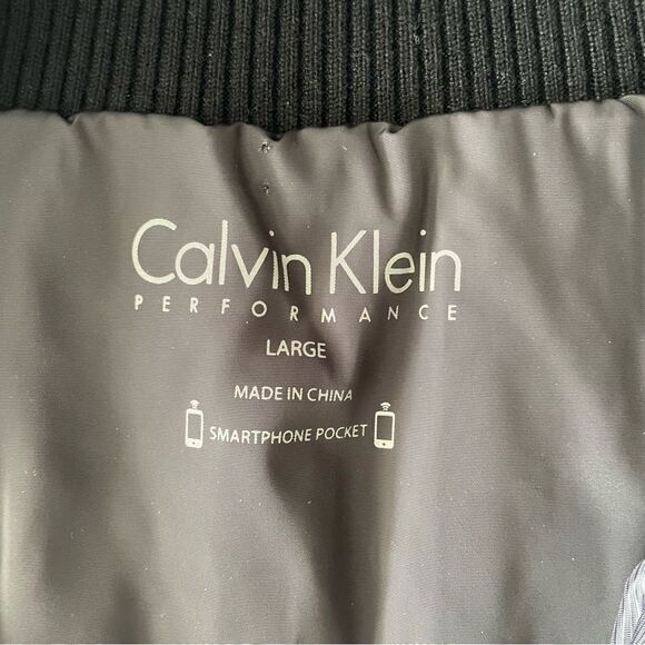 Calvin Klein performance women’s full zip puffer vest in dark gray size large - Picture 7 of 12